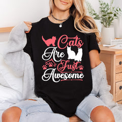 Cats Just Awesome Pet Mom Dad Ready to Press DTF Transfer for Dtf