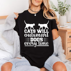Cats Will Outsmart Dogs Mom Dad Ready to Press DTF Transfer for Dtf