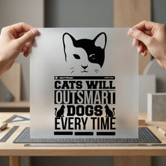Cats Will Outsmart Dogs Mom Dad Ready to Press DTF Transfer for Dtf