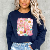 Floral Cross Design | Faith & Spring Bloom Sweatshirt