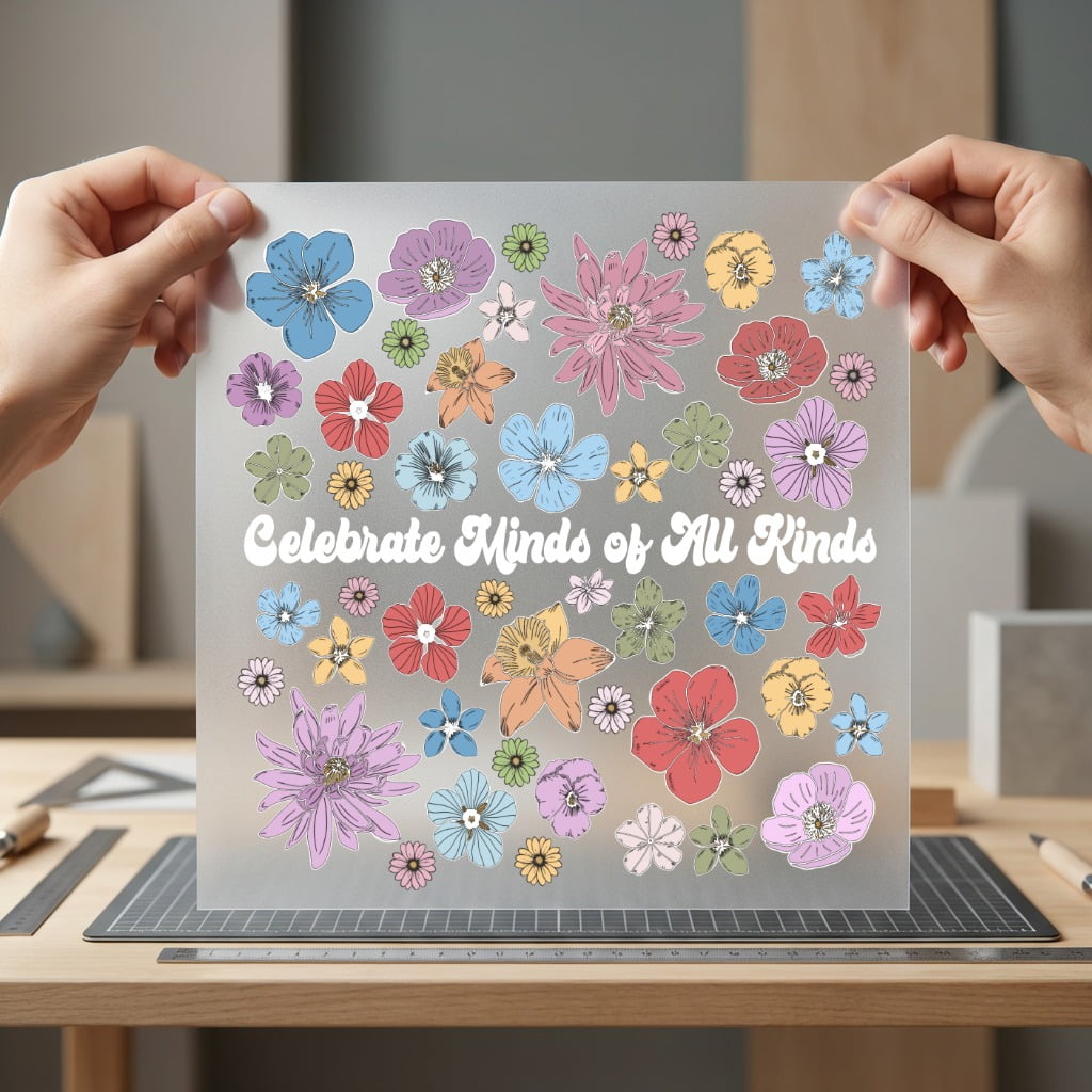 Celebrate Minds All Kinds Faith Retro Ready to Press DTF Transfer for Dtf