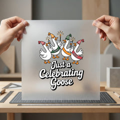 Celebrating Geese Party Animal Halloween Funny Ready to Press DTF Transfer for Dtf