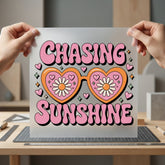 Chasing Sunshine Retro Glasses Retro Ready to Press DTF Transfer for Dtf