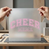 Cheer Mama Pink College Mom Retro Ready to Press DTF Transfer for Dtf