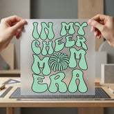 Cheer Mom Era Retro Mom Retro Ready to Press DTF Transfer for Dtf