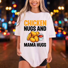 Chicken Nugs Mama Hugs Mom Mama Ready to Press DTF Transfer for Dtf