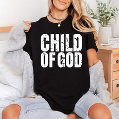 Child God Distressed Font Christian Faith Ready to Press DTF Transfer for Dtf