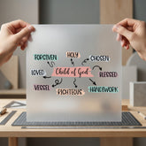Child God Mind Map Christian Faith Ready to Press DTF Transfer for Dtf
