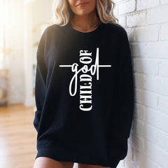 Child of God Cross | Faith Identity Sweatshirt - Luckets.com
