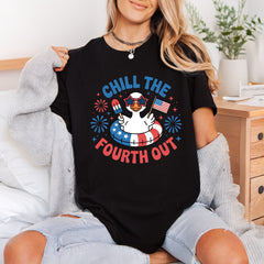 Chill Fourth Out Duck Fourth Of July 4th Of July Ready to Press DTF Transfer for Dtf