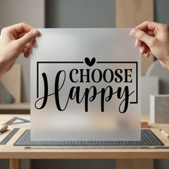Choose Happy Quote Motivational Aesthetic Ready to Press DTF Transfer for Dtf