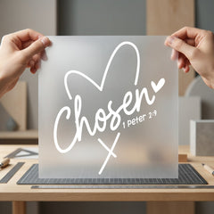Chosen Peter Faith Script Christian Faith Ready to Press DTF Transfer for Dtf