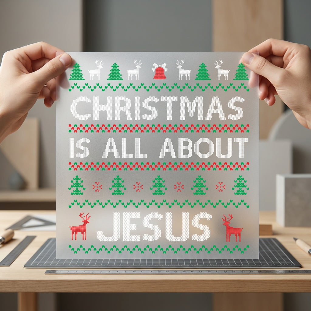 Christmas All About Jesus Christian Faith Ready to Press DTF Transfer for Dtf