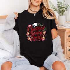 Christmas Baking Queen Holiday Christmas Funny Ready to Press DTF Transfer for Dtf