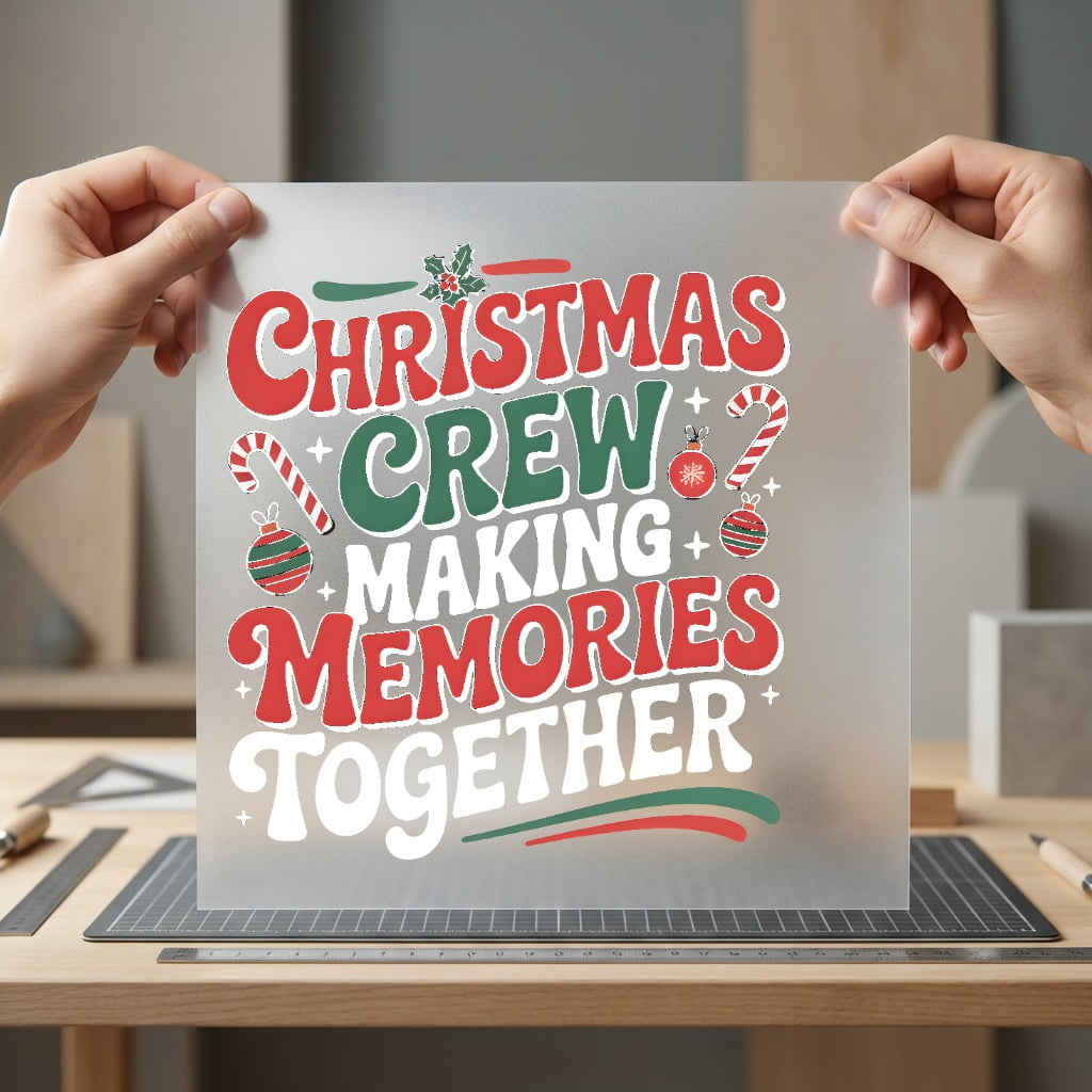 Christmas Crew Making Memories Christmas Vintage Ready to Press DTF Transfer for Dtf