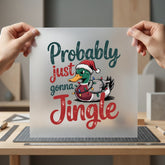 Christmas Duck Jingle Holiday Christmas Funny Ready to Press DTF Transfer for Dtf