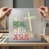 Christmas Faith Cross Religious Christian Faith Ready to Press DTF Transfer for Dtf