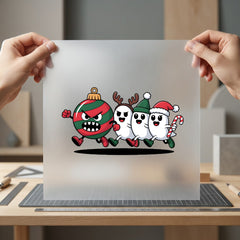 Christmas Gang Festivity Diy Christmas Winter Ready to Press DTF Transfer for Dtf