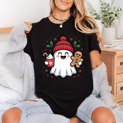 Christmas Ghost Holiday Kawaii Christmas Ready to Press DTF Transfer for Dtf