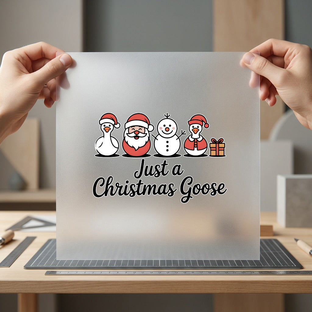 Christmas Goose Friends Holiday Christmas Pet Ready to Press DTF Transfer for Dtf