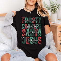 Christmas Retro Distressed Font Christian Faith Ready to Press DTF Transfer for Dtf