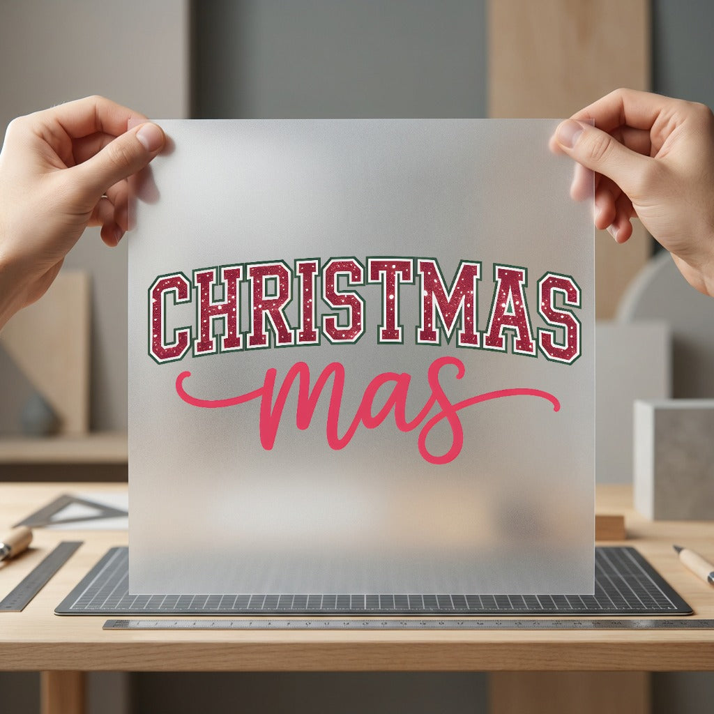 Christmas Retro Text Festive Christmas Aesthetic Ready to Press DTF Transfer for Dtf