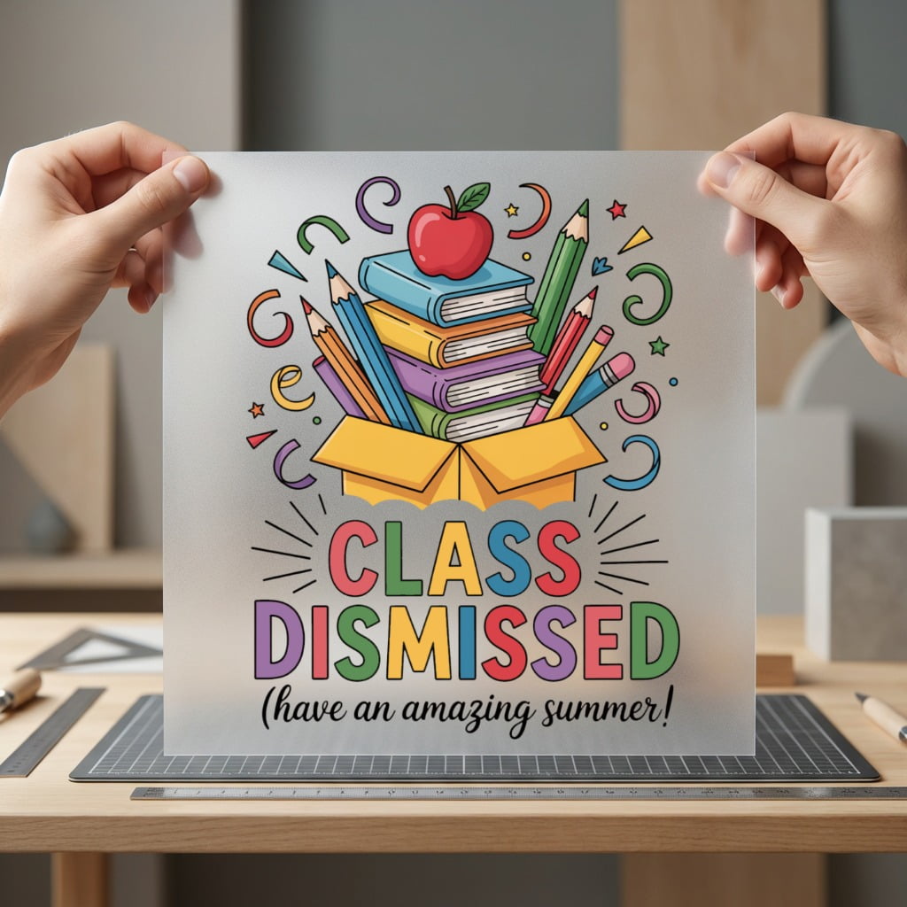 Class Dismissed School Out Summer Teacher Ready to Press DTF Transfer for Dtf