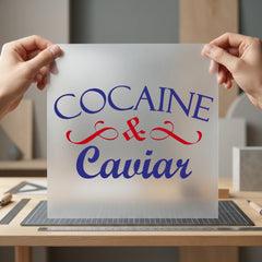Cocaine Caviar Bold Statement Aesthetic Ready to Press DTF Transfer for Dtf