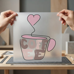 Coffee Love Retro Diy Valentine Retro Ready to Press DTF Transfer for Dtf