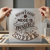 Coffee Mood Retro Diy Funny Sarcastic Ready to Press DTF Transfer for Dtf