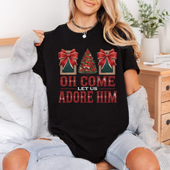 Come Let Adore Him Christian Faith Ready to Press DTF Transfer for Dtf
