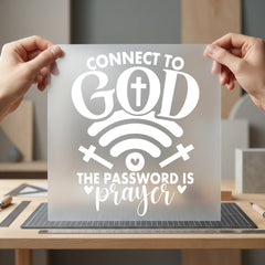 Connect God Faith-based Diy Christian Faith Ready to Press DTF Transfer for Dtf