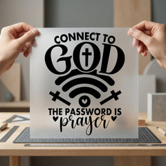 Connect God Faith-based Diy Christian Faith Ready to Press DTF Transfer for Dtf