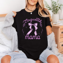 Coquette Mama Pink Bow Mom Mama Ready to Press DTF Transfer for Dtf