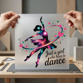 Cosmic Ballerina Galaxy Dancer Astronomy & Night Sky Collection Nature & Wildlife Collection Ready to Press DTF Transfer…