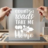 Country Roads Take Home Usa Vintage Ready to Press DTF Transfer for Dtf
