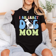 Crazy Dog Mom Retro Mom Dad Ready to Press DTF Transfer for Dtf