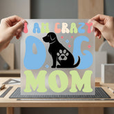 Crazy Dog Mom Retro Mom Dad Ready to Press DTF Transfer for Dtf