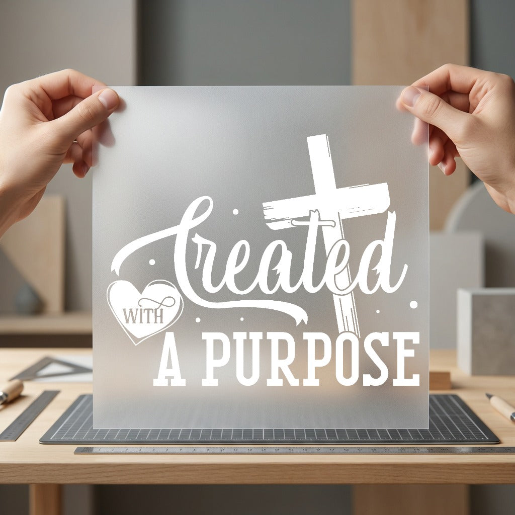 Created Purpose Christian Diy Christian Faith Ready to Press DTF Transfer for Dtf