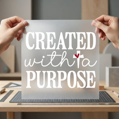 Created Purpose Faith-inspired Diy Christian Faith Ready to Press DTF Transfer for Dtf