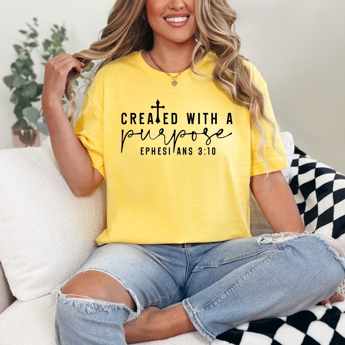 Created With A Purpose | Purpose & Identity Tee - Luckets.com