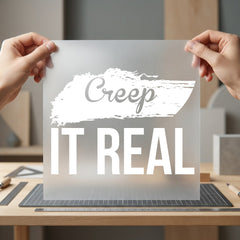 Creep Real Spooky Brushstroke Halloween Aesthetic Ready to Press DTF Transfer for Dtf