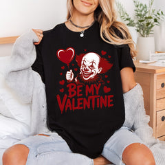 Creepy Clown Valentine Horror Halloween Valentine Ready to Press DTF Transfer for Dtf