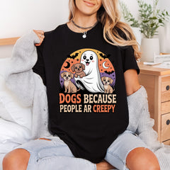 Creepy Ghost Dogs Halloween Halloween Funny Ready to Press DTF Transfer for Dtf