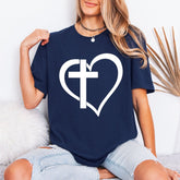 Cross in Heart | Faith & Love Tee - Luckets.com