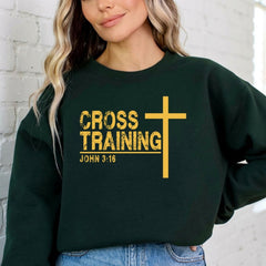 Cross Training | Faith & Fitness Sweatshirt - Luckets.com