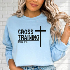 Cross Training | Faith & Fitness Sweatshirt - Luckets.com