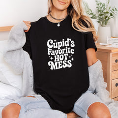 Cupid Favorite Hot Mess Valentine Funny Ready to Press DTF Transfer for Dtf