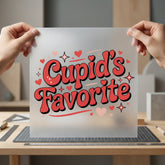 Cupid Favorite Retro Valentine Valentine Retro Ready to Press DTF Transfer for Dtf