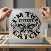 Cutest Catch Fishing Diy Fishing Ready to Press DTF Transfer for Dtf